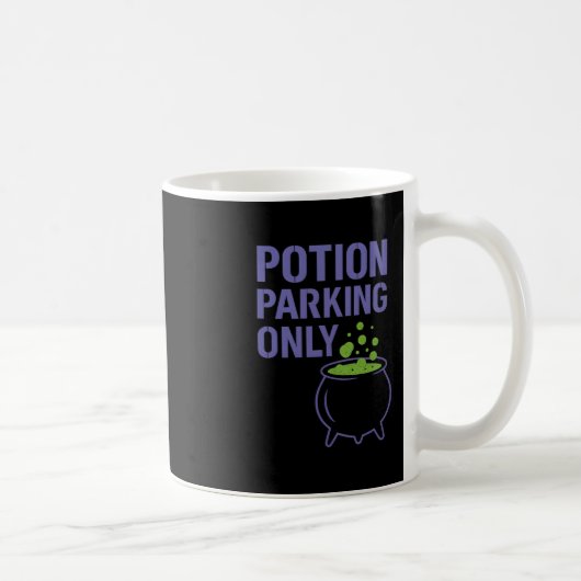Halloween Potion Parking Only Cauldron Graphic Koffiemok (Rechts)