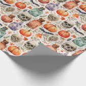 Halloween Potions & Pumpkin Wrapping Paper Cadeaupapier (Hoek)