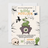 Halloween Potluck Party Invitation Card Kaart (Voorkant)
