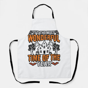 Halloween Prachtige Tijd Van Het Jaar Vintage T-sh Schort