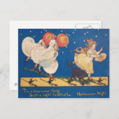 Halloween Prank Ghost Kostuum Zwart Kat Briefkaart (Voorkant / Achterkant)