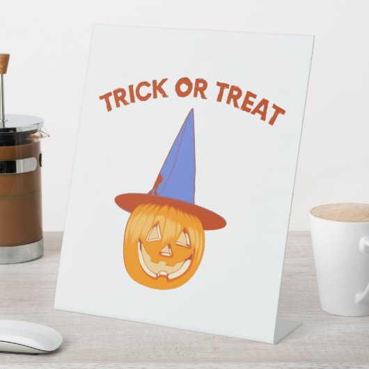 Halloween Prank Reclamebord Met Voetstuk (Insitu)