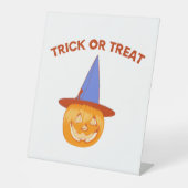 Halloween Prank Reclamebord Met Voetstuk (Voorkant)
