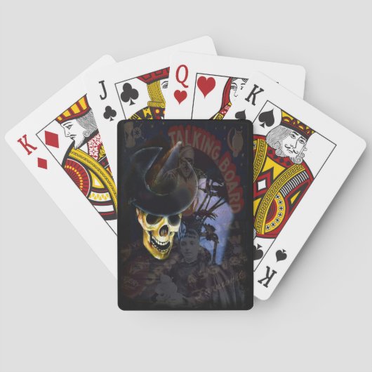 Halloween pratende bord skelet speelkaarten (Achterkant)