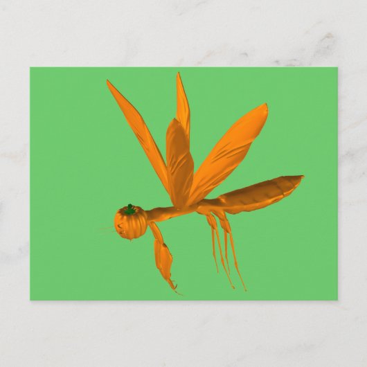 Halloween Praying Mantis Briefkaart (Voorkant)