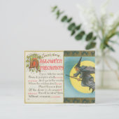 Halloween Precautions Witch  Briefkaart (Staand voorkant)