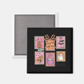 Halloween Pregnancy Announcement Funny Ghost Baby  Magneet (Voorkant / Achterkant)