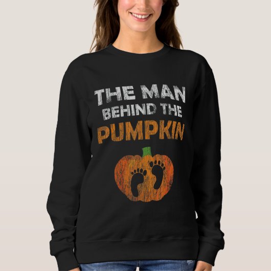 Halloween Pregnancy  For Men Expecting Pumpkin Cos Trui (Voorkant)