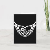 Halloween Pregnant Baby Skeleton Spooky Seizoen Ni Kaart (Voorkant)