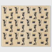 Halloween Pregnant Witch Baby gaat douchen Cadeaupapier (Vlak)