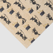 Halloween Pregnant Witch Baby gaat douchen Tissuepapier (Detail)