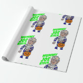 halloween president joe biden mummy cadeaupapier (Uitgerold)