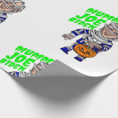 halloween president joe biden mummy cadeaupapier (Hoek)