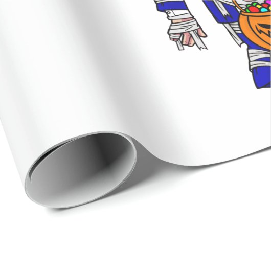 halloween president joe biden mummy cadeaupapier (Rol Hoek)