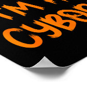 Halloween Pretend I'm A Cyborg Costume Funny Lazy  Poster (Hoek)