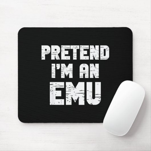 Halloween Pretend I'm A Emu Costume Funny Lazy Adu Muismat (Met muis)