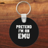 Halloween Pretend I'm A Emu Costume Funny Lazy Adu Sleutelhanger (Voorkant)