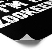 Halloween Pretend I'm A Zookeeper Costume Lazy Zoo Poster (Hoek)