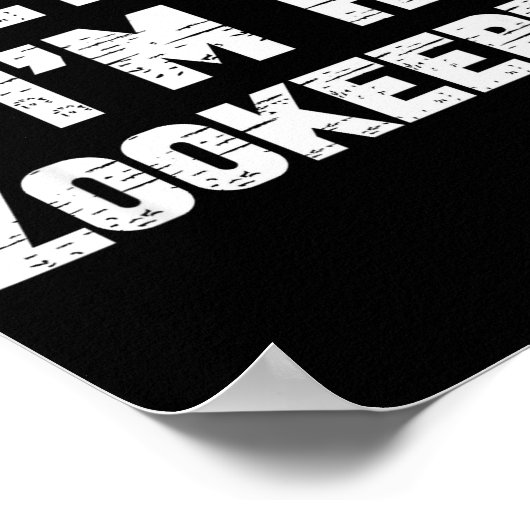 Halloween Pretend I'm A Zookeeper Costume Lazy Zoo Poster (Hoek)