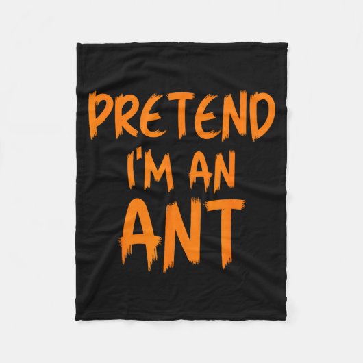 Halloween Pretend I'm An Ant Costume Funny Lazy Ki Fleece Deken (Voorkant)