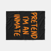 Halloween Pretend I'm An Inmate Costume Lazy Kids Fleece Deken (Voorkant (Horizontaal))