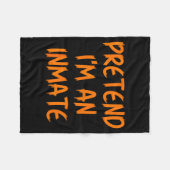 Halloween Pretend I'm An Inmate Costume Lazy Kids Fleece Deken (Voorkant (Horizontaal))