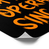 Halloween Pretend Im An Opera Singer Costume Lazy Poster (Hoek)