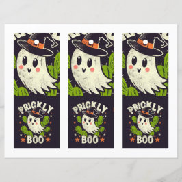 Halloween Prickly boo cactus bladwijzer