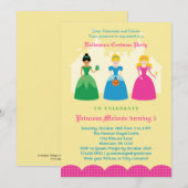 Halloween Princess Costume Party Invitation Kaart (Voorkant / Achterkant)