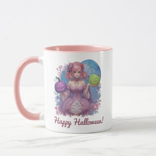 Halloween Prinses in pasteltinten Mok (Links)