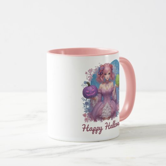 Halloween Prinses in pasteltinten Mok (Voorkant rechts)