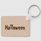 Halloween Print Naam tekst Sleutels Sleutelhangers (Voorkant)