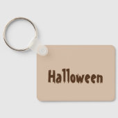 Halloween Print Naam tekst Sleutels Sleutelhangers (Achterkant)