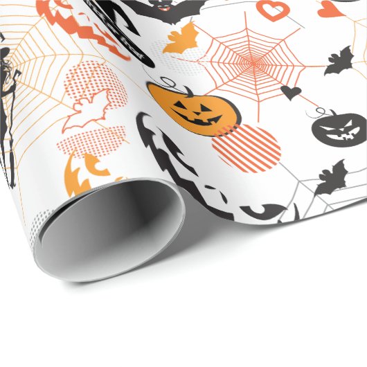 Halloween Product Merchandising - Treat of Trick Cadeaupapier (Rol Hoek)