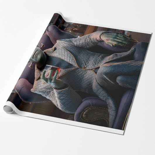 Halloween profiel Pic, Frankenstein Monster Cadeaupapier (Uitgerold)