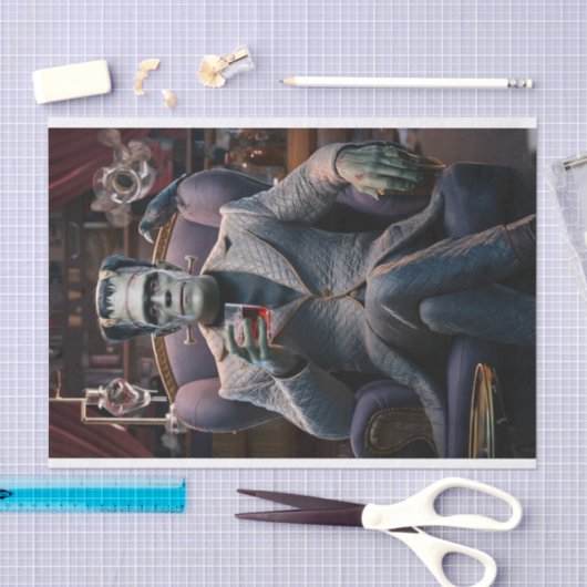 Halloween profiel Pic, Frankenstein Monster Tissuepapier (Craft)