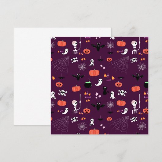 Halloween Programmakaart (Voorkant / Achterkant)