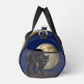 Halloween Prowling Black Cat op een Volle Maan Plunjezak (Rechts)