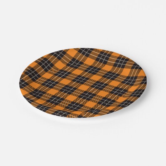 Halloween Pset Pattern Papieren Bordje (Gekanteld)