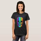 Halloween Psychedelic skull mask Halloween stuum T-shirt (Voorkant volledig)