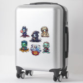 Halloween Psychofriends Schattigee Cartoon Monster Sticker (Koffer)