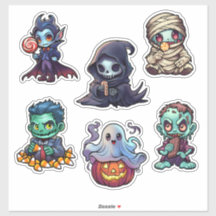 Halloween Psychofriends Schattigee Cartoon Monster