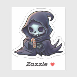 Halloween Psychofriends Schattigee Reaper Cartoon Sticker