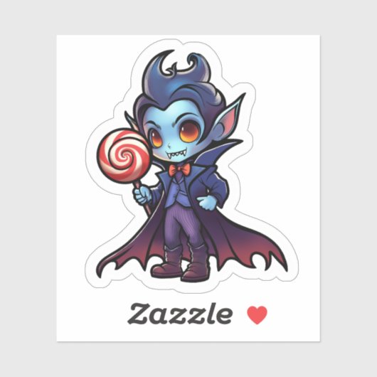 Halloween Psychofriends Schattigee Vampire Cartoon Sticker (Vel)