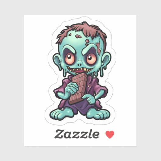 Halloween Psychofriends Schattigee Zombie Cartoon Sticker (Vel)