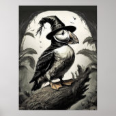 Halloween Puffin Bird Poster (Voorkant)