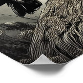 Halloween Puffin Bird Poster (Hoek)