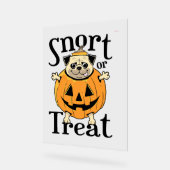 Halloween Pug Acryl Bord (Hoek)