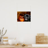 Halloween Pug Dog Poster (Keuken)