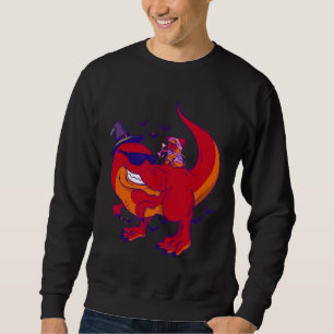 Halloween pug en dinosaurus T-shirt ontwerp Funny 